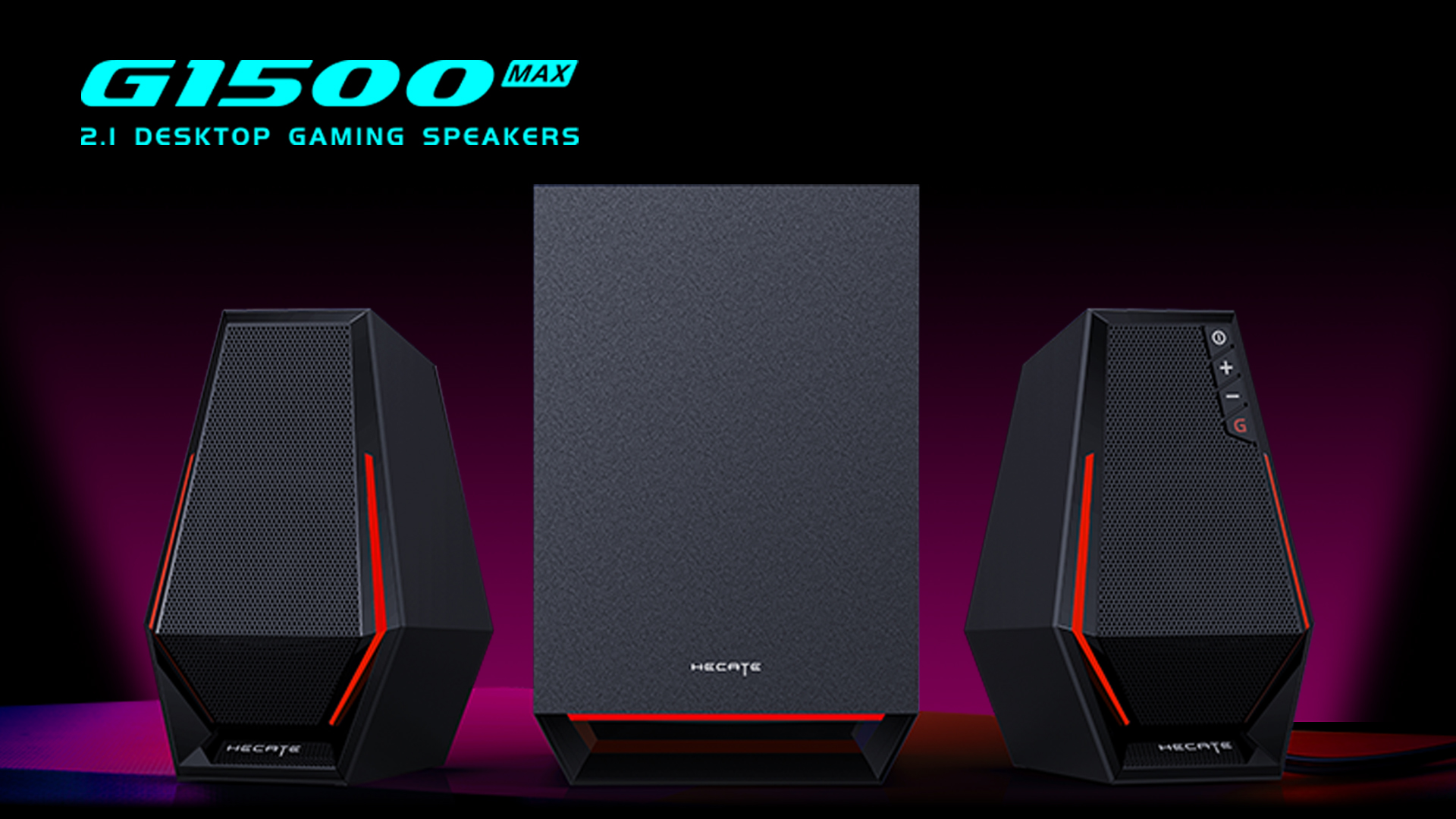 サブウーファー付き Edifier G1500 MAX Edifier G1500 MAX 2.1 Computer Speakers System, Hecate