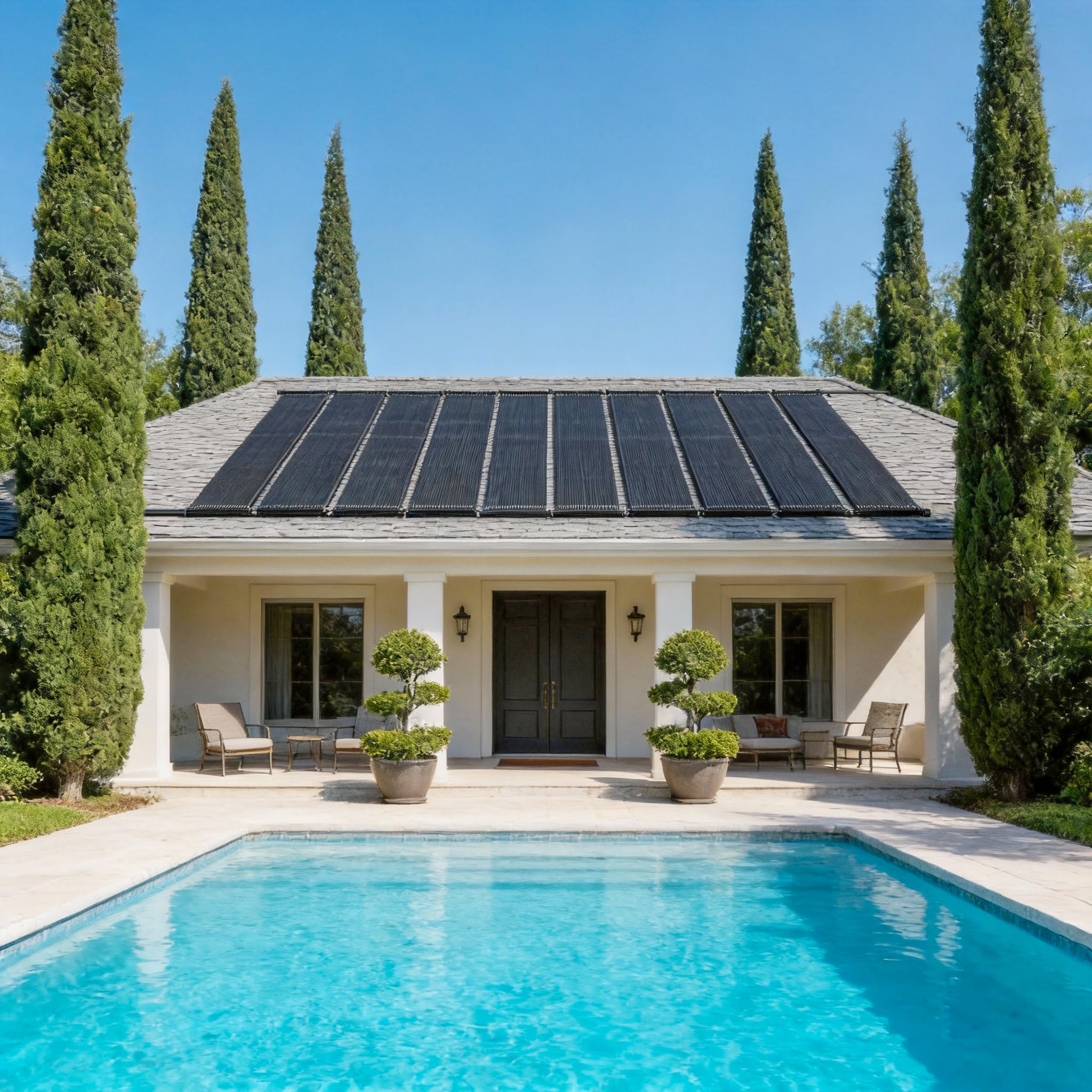 UISEBRT Colector solar para piscina, 600 x 70 cm, calefacción solar para piscina, calefacción de agua caliente, plástico resistente a los rayos UV, estera solar para piscinas
