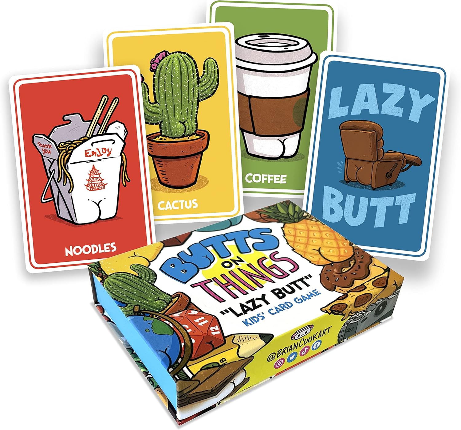 Lazy Butt - Family Card Game by Brian Cook Art