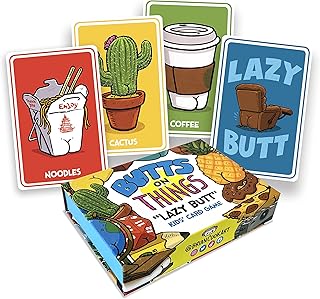 Butts on Things: Lazy Butt - Family Card Game by Brian Cook Art