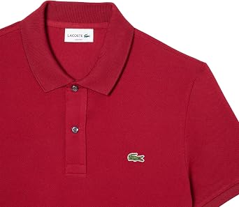 Lacoste Men's Classic Pique Slim Fit Short Sleeve Polo Shirt, wht