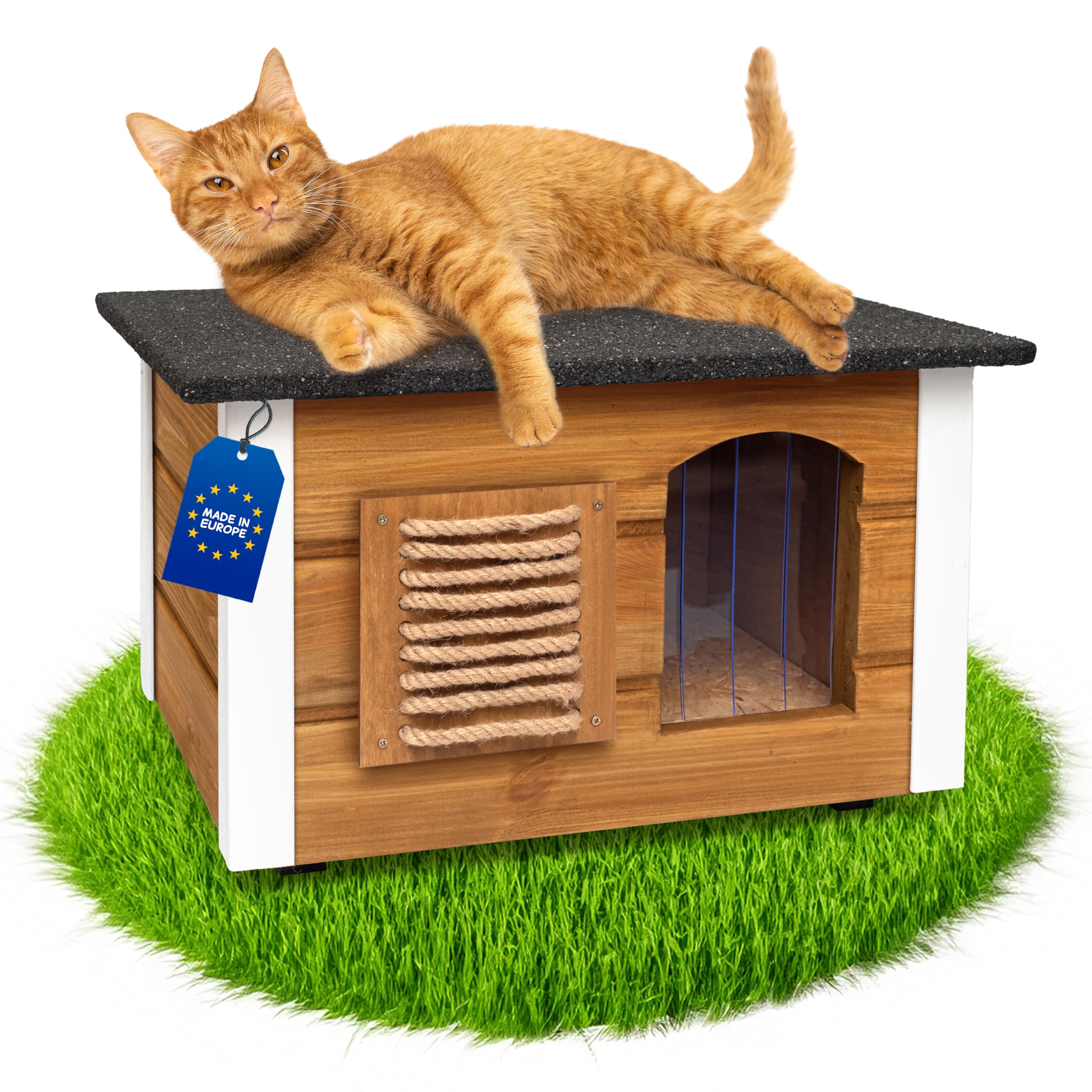 Maison Pour Chat Extérieur Hiver,ITOOBE Niche Chat, Chien, Niches À Extérieur, De En Plein Air