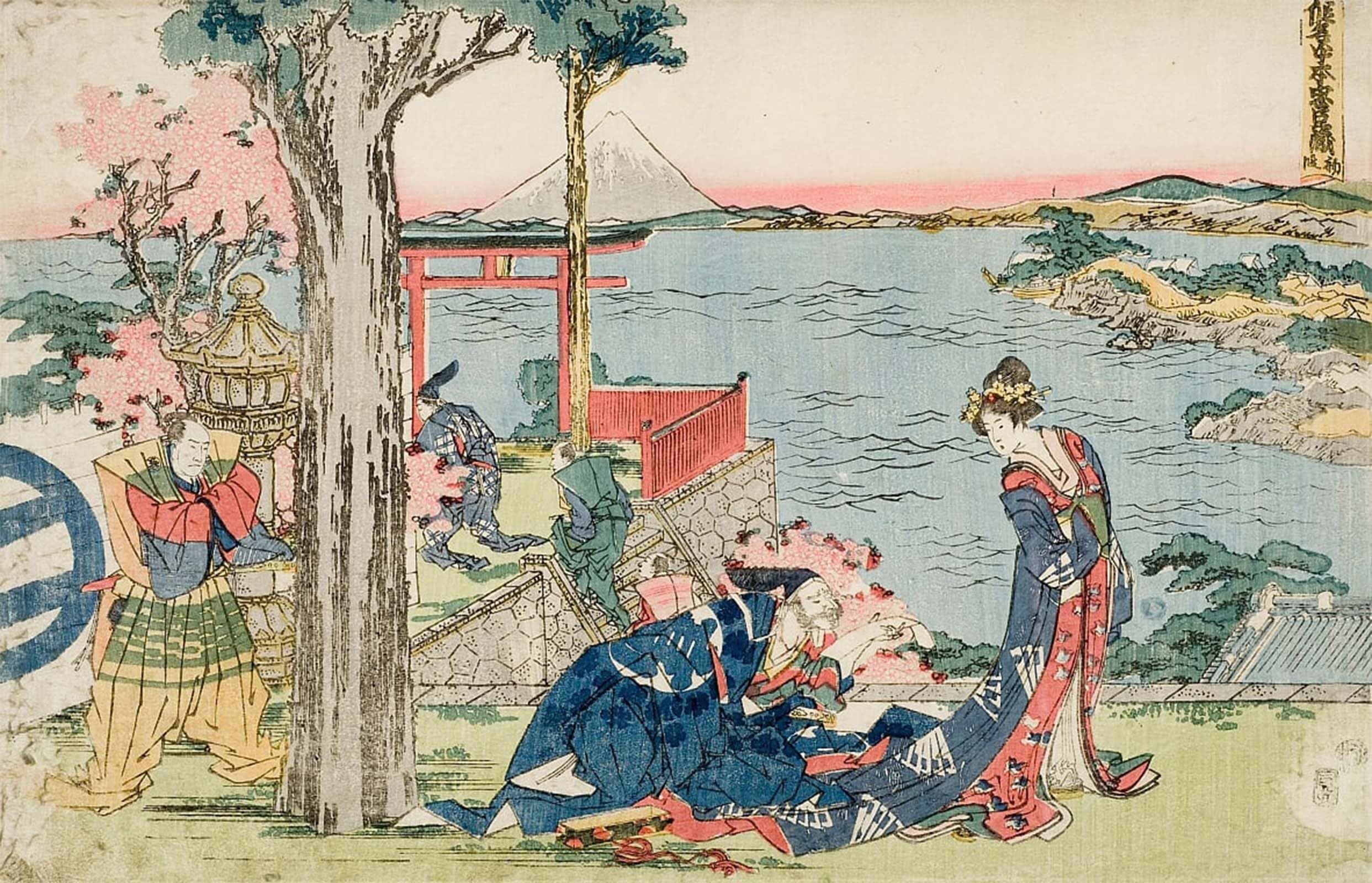 SERENDIPITP Vintage Picture Print on Canvas Wall Art Poster Woodcut by Katsushika Hokusai Artwork Print Poster for Wall Decor 60x90cm