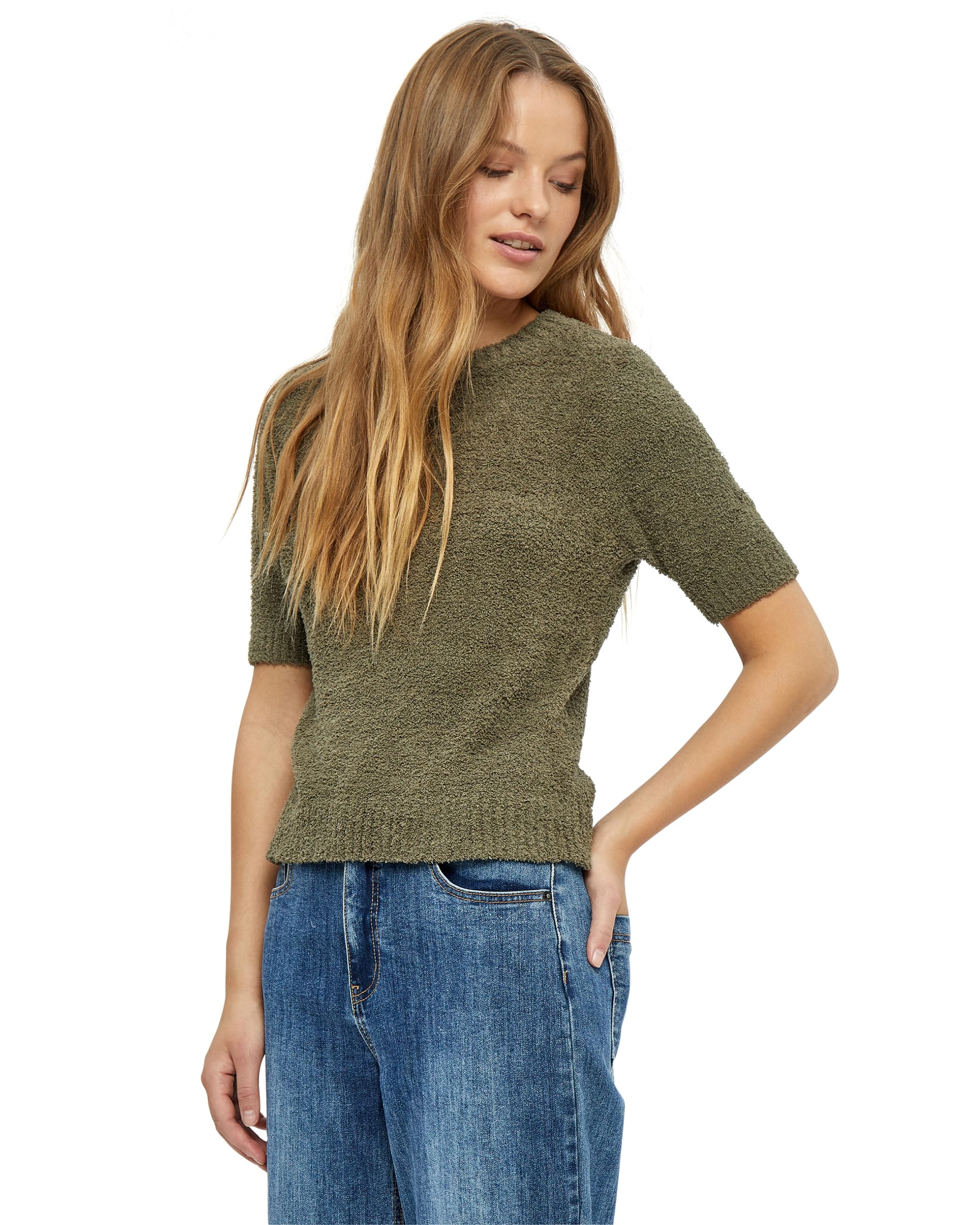 Desires Kesha Round Neck Short Sleeve Pullover