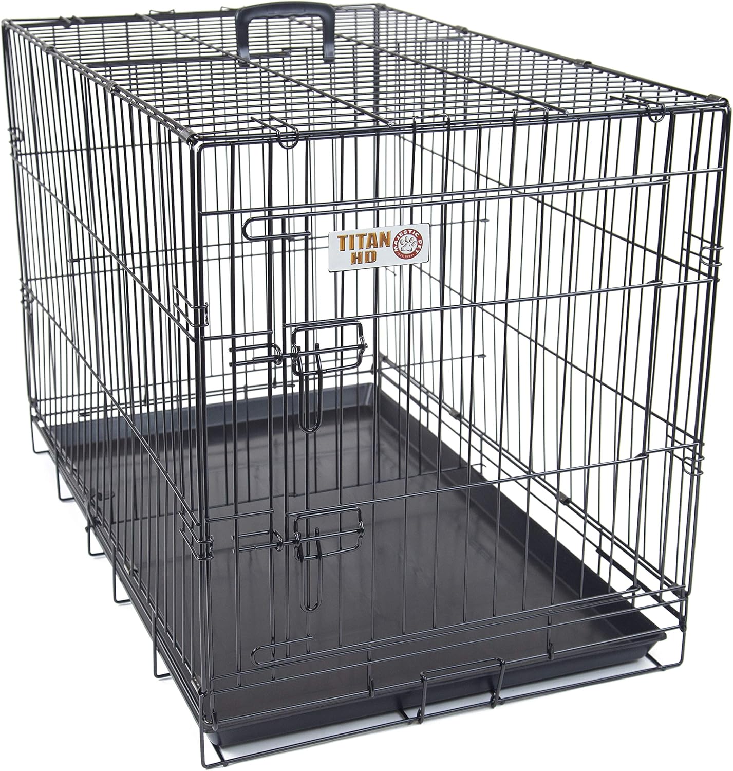 Amazon.com : 48 inch Door Folding Dog Crate By Majestic Pet Products Extra Large : Extra Large Foldable Dog Pet Supplies