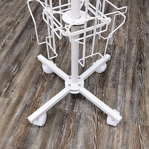 Miniatura 9 de FixtureDisplays Bolsillo vertical de 24 bolsillos de 5.5 pulgadas de ancho (para 5 x 7 pulgadas), estante giratorio para tarjetas de felicitación,