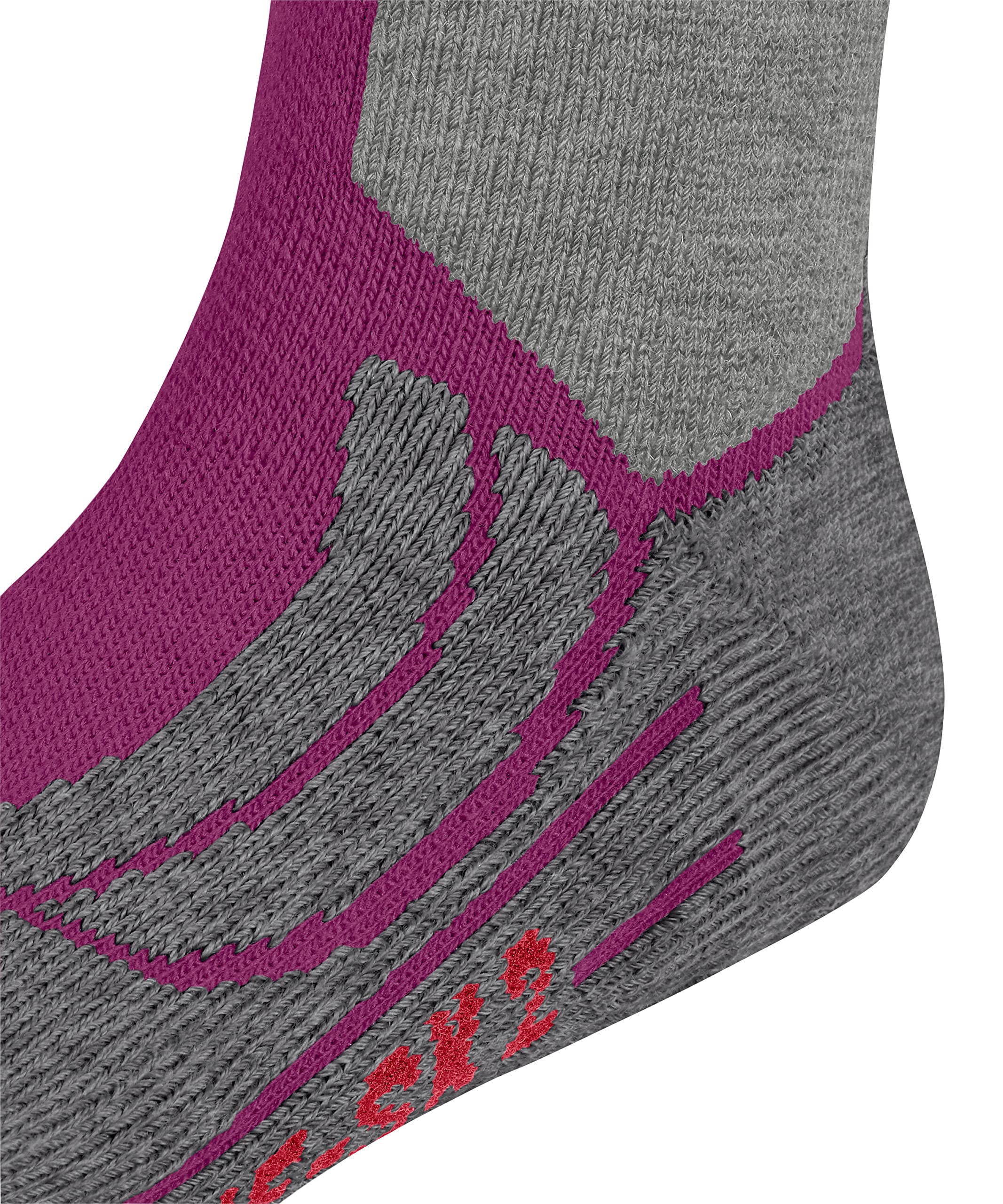 FALKE Uniseks - dzieci Skarpety narciarskie SK2 Intermediate K Kh Wełna ciepłe grube 1 Para, Fioletowy Radiant Orchid 8692, 31-34