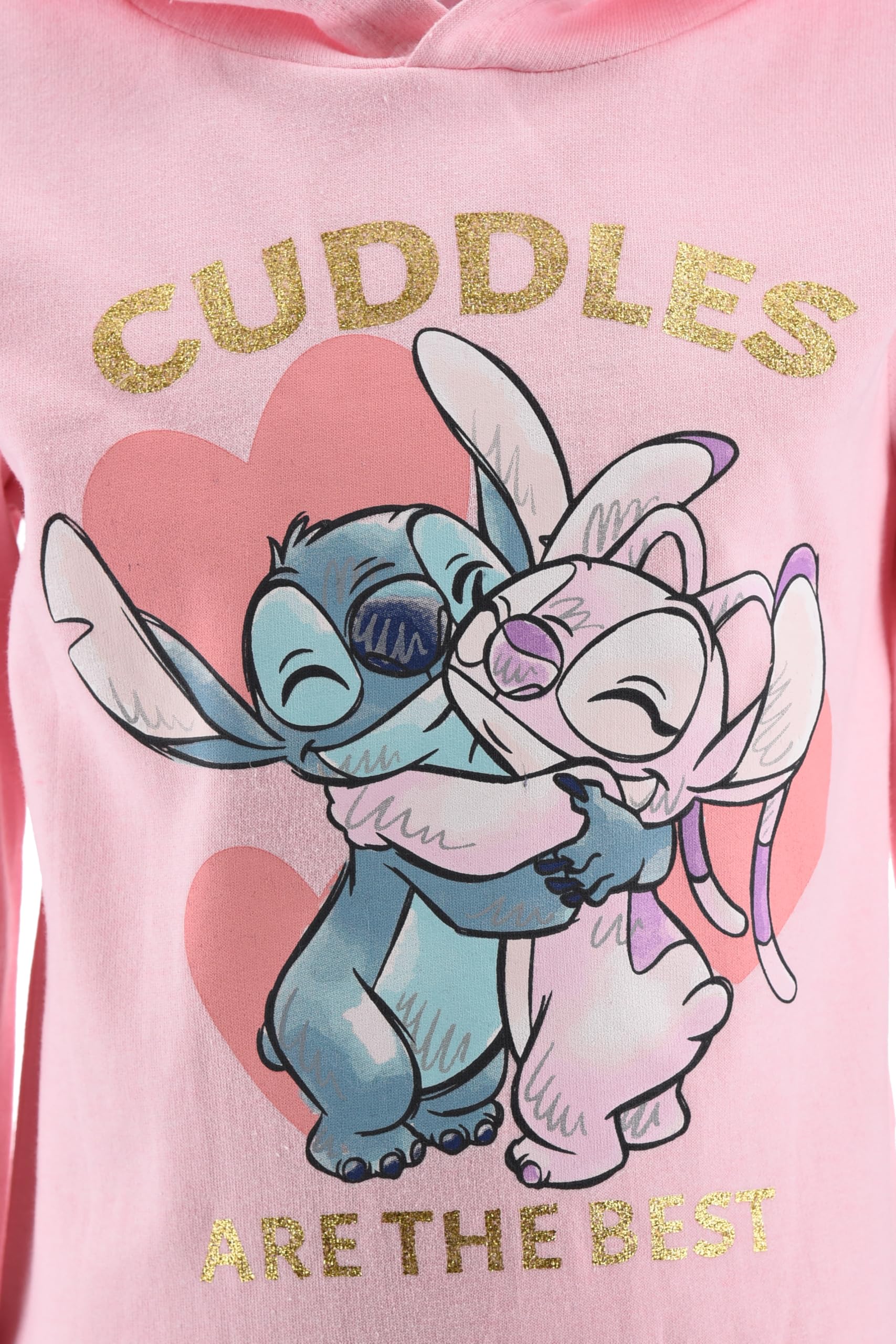 Disney Lilo et Stitch, Sweat Shirt, Fille (Rose,3 Ans)
