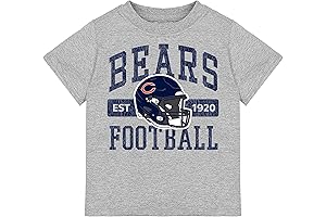 Gerber Unisex Baby NFL Short Sleeve Team Fan Tee Shirt: Chicago Bears Orange and Navy
