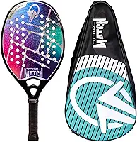 Raquete Beach Tennis Carbono 3k Total Match 2025 + Capa | Leve e equilibrada | 1 ano de garantia