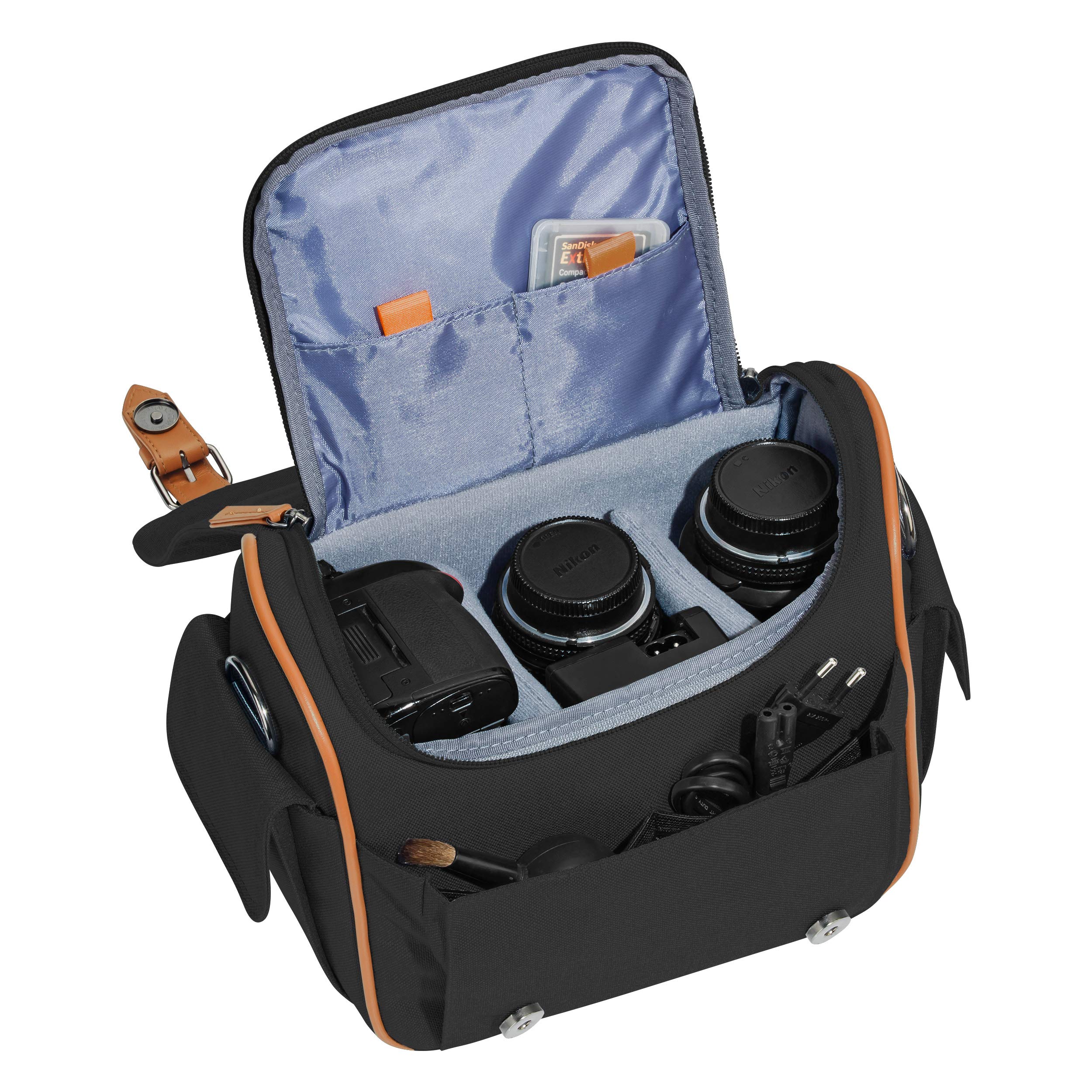 Borsa per fotocamera, adatta per Pentax K-3 / Sony Alpha 77 II/Canon EOS 6D, 7D, 500D, 600D, 700D, 750D / Nikon D5200