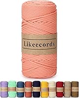 Vista 35 de Cuerda de macramé de poliéster trenzado de 4 mm, 140 yardas / 426 pies, suministros de macramé para manualidades DIY, hilo elástico para crochet