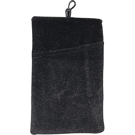 NOVAGO Pochette chaussette velours Kangourou haute qualité pour smartphone ou bijoux grand format taille L : 10 x 16.4 cm ; 6.0 '' pour iPhone XS Max, iPhone 678 Plus, Samsung Galaxy Note,J4 Plus, J6 Plus,Sony XZ Premium ,LG G6, Huawei Mate,Xiaomi Note..(Taille L Noir)