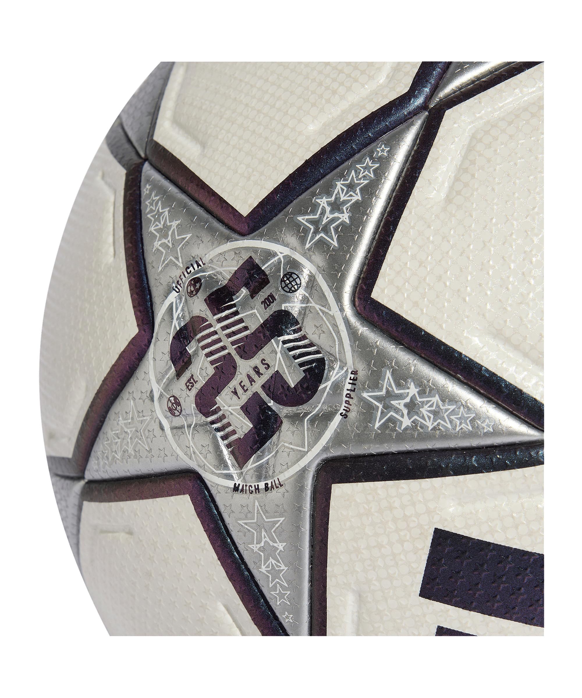 adidas Performance UEFA Champions League Pro 3rd Spielball Weiß weisssilber, 5 Ohne Geschlecht