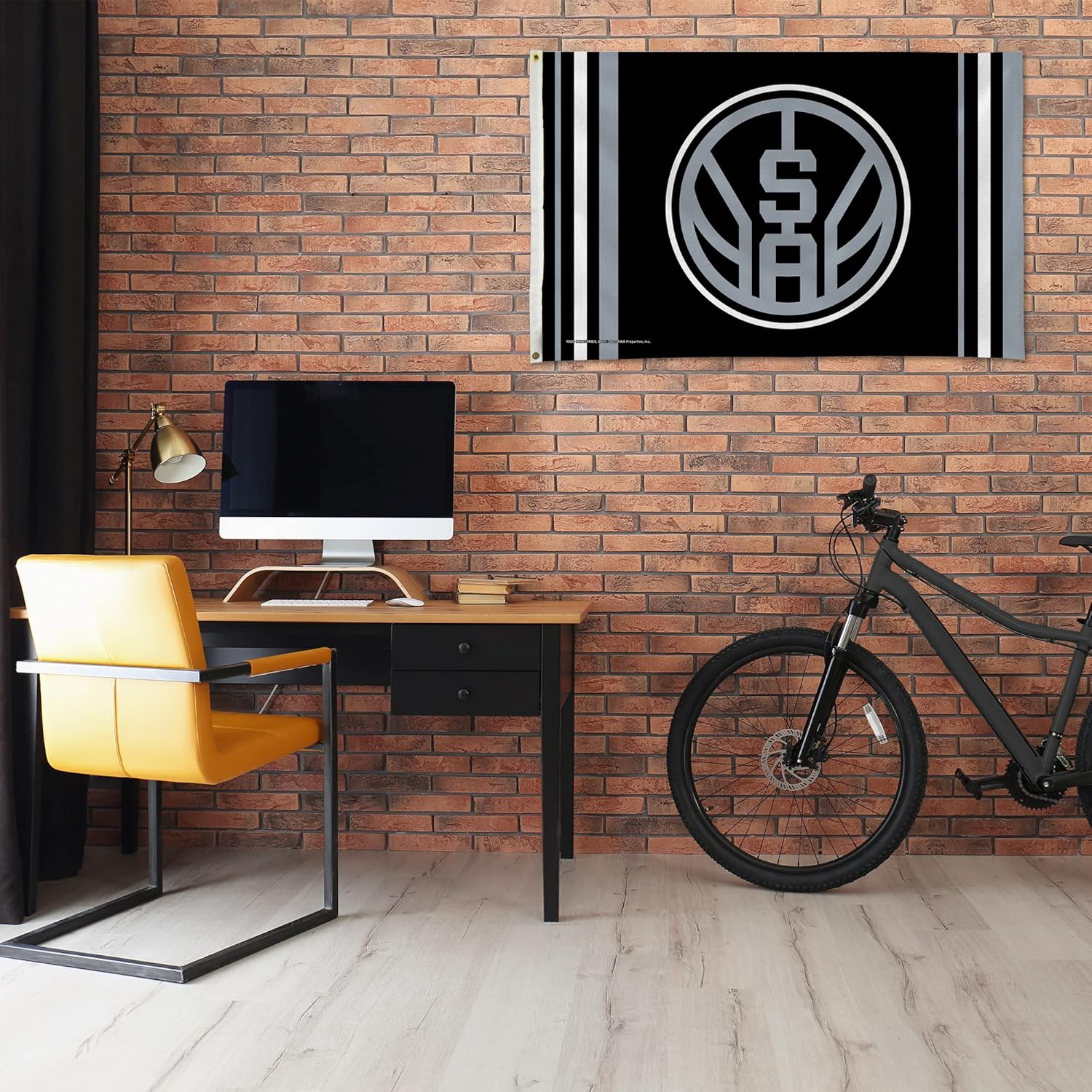 Rico Industries NBA San Antonio Spurs Alternate 3' x 5' Banner Flag 3' x 5' Banner Flag Single Sided - Indoor or Outdoor - Home Décor