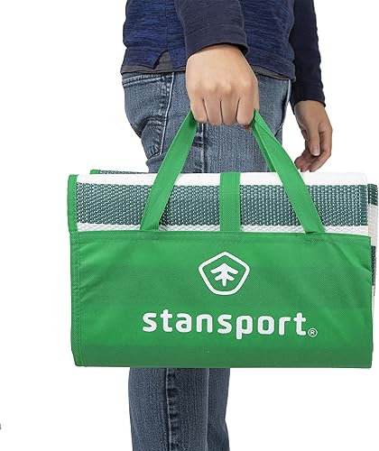 Miniatura 32 de Stansport Alfombra de paja Tatami 60 pulgadas de largo x 78 pulgadas de ancho Azul,Verde,Rojo