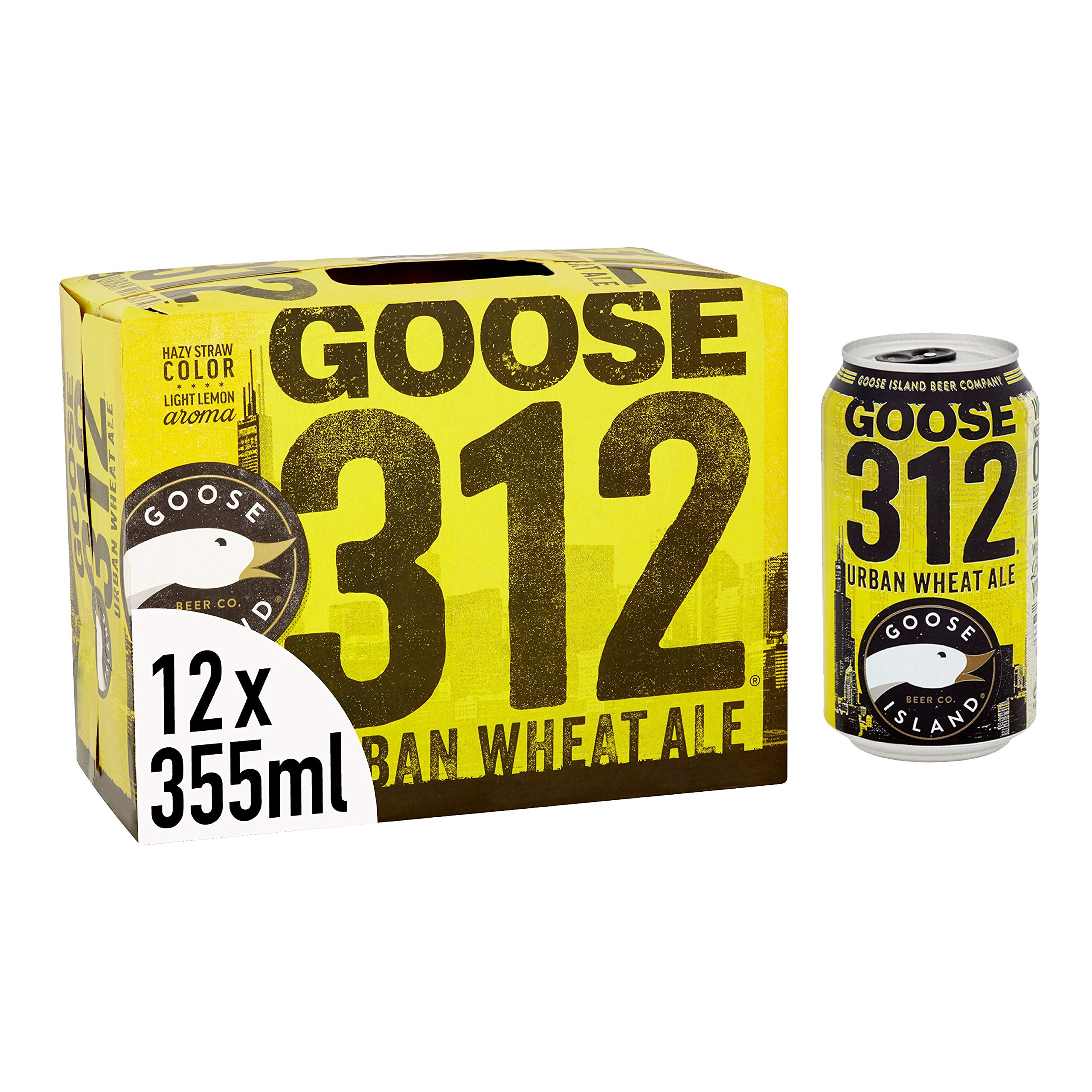 Goose Island 312 Urban Wheat Ale American Craft Beer 12x355ml Cans, 4.2% ABV