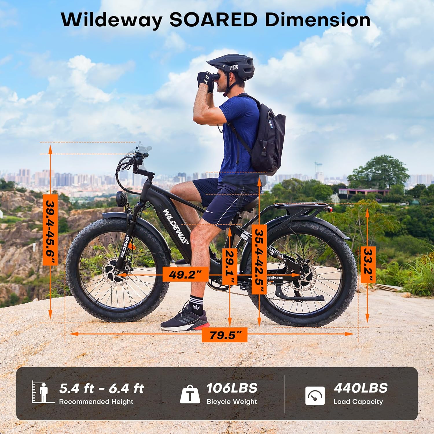 Wildeway 2600W Dual Motor Electric Bike for Adults 48V 30AH Removable Battery 32MPH 26" Terrain Fat Tire 80 Miles Long Rang Mountain Bike Full Suspension with Hydraulic Disc Brake Bicycle