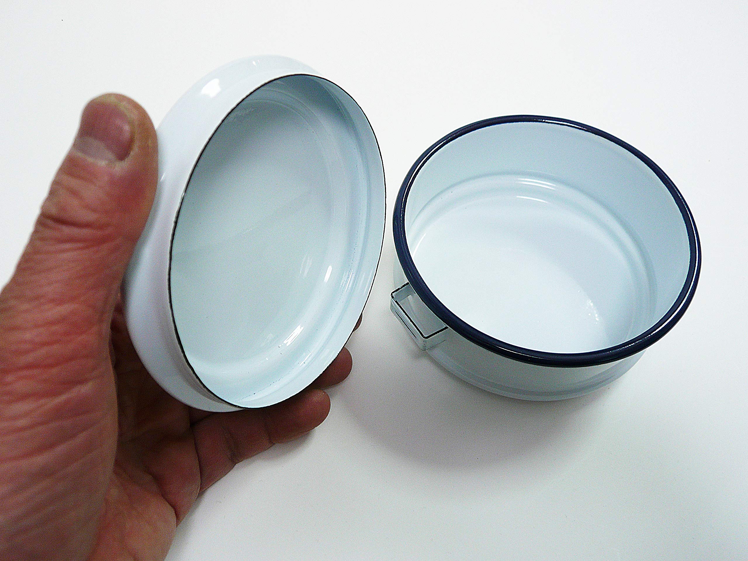 Amazon | ホーロー3段弁当箱 ホワイト ホーロー箱 ピントー ランチ