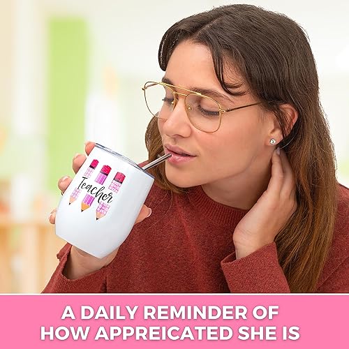 Miniatura 5 de Emily's Treats Juego de regalo para profesores, el mejor regalo para profesores, regalos de agradecimiento para profesores, cesta de regalo para