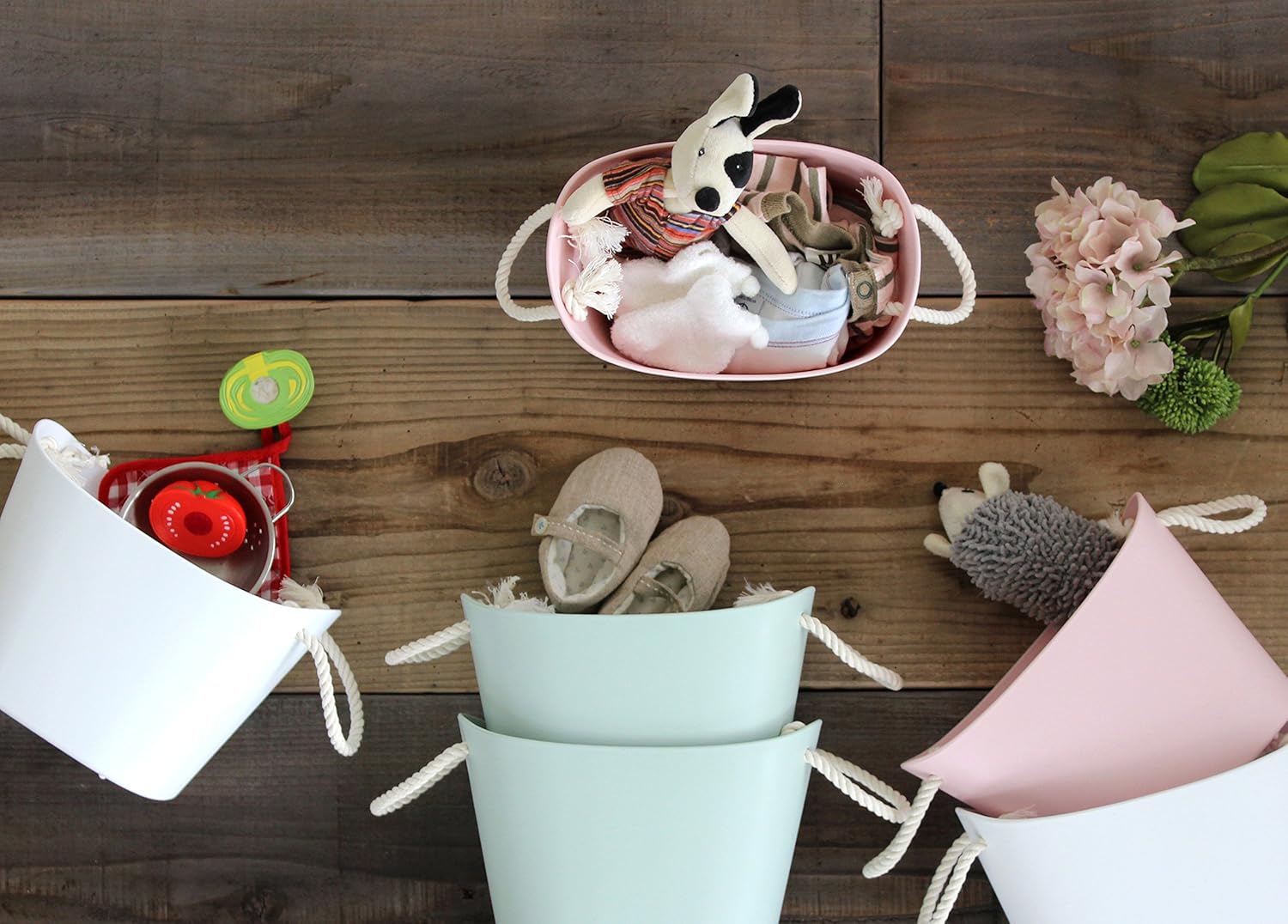 Yawata Kasei 238973 Multi-Basket, Red, Mini 0.6 gal (2 L), Sceltevie Balcolore