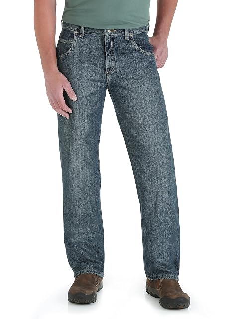 Wrangler Męskie dżinsy Big Rugged Wear Relaxed Straight Fit
