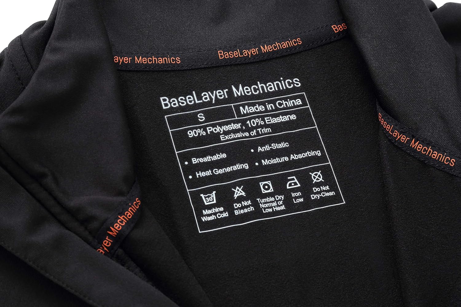 BaseLayer Mechanics Men's Fleece Lined Base Layers Long Sleeve Thermals Shirts Warm Winter at  Men’s Clothing store
