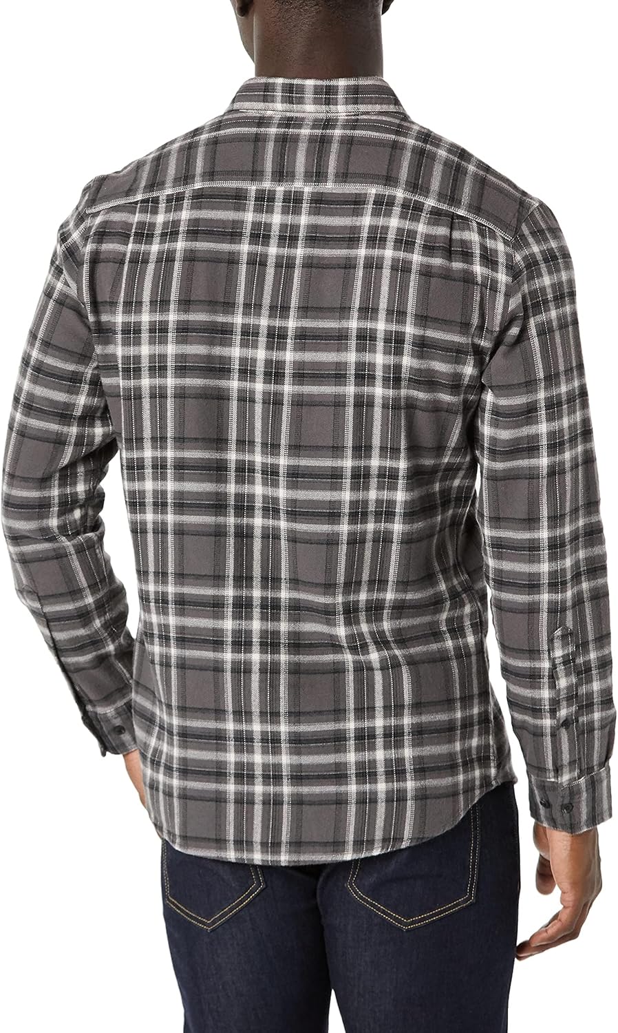 Amazon Essentials Men's Flannel Shirts, Long-Sleeve, Slim-Fit, Two-Pocket, Plaid - Image 3