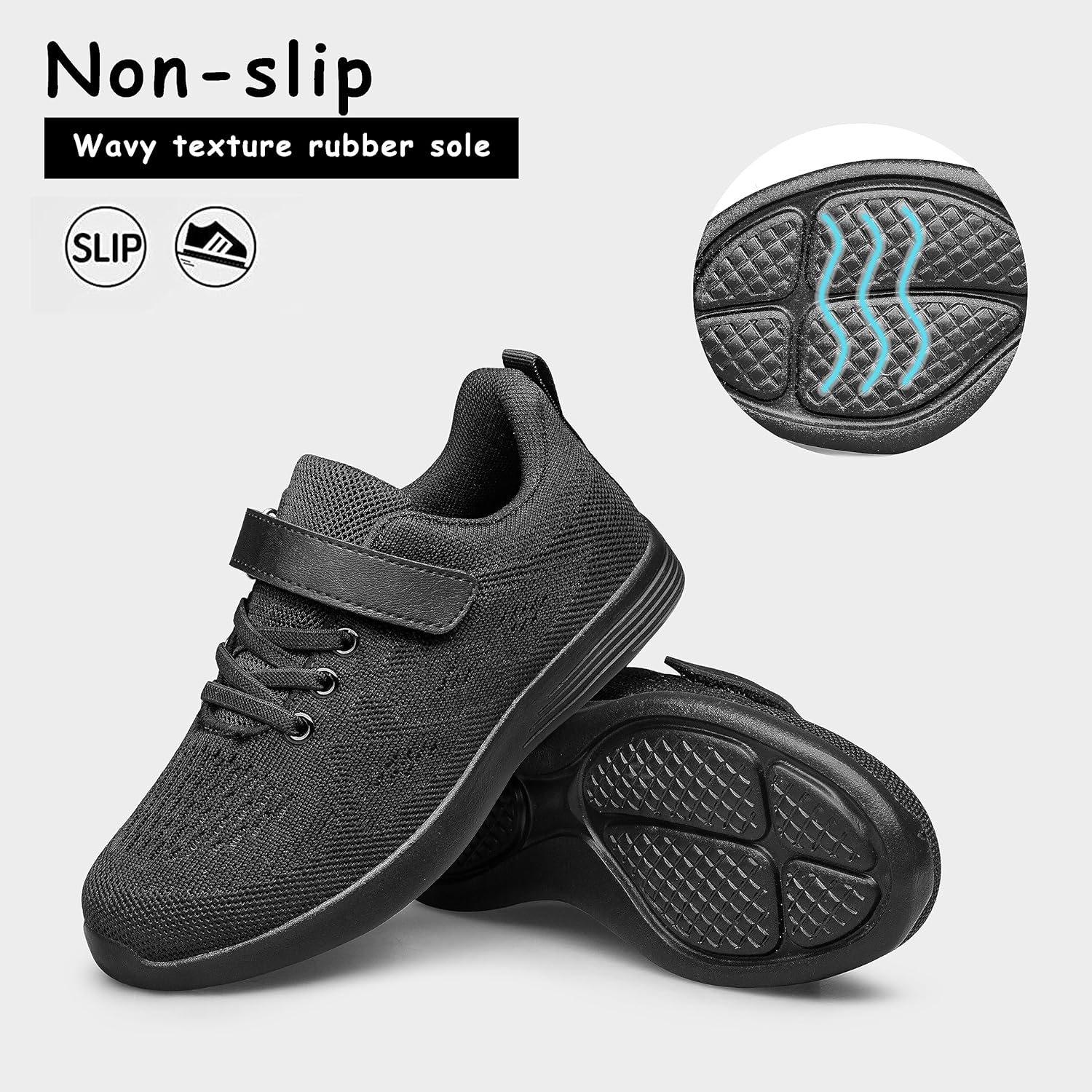 YHOON Boys Girls Shoes Kids Sneakers Breathable Athletic Running Tennis Shoes for Toddler/Little Kid/Big Kid - Image 3