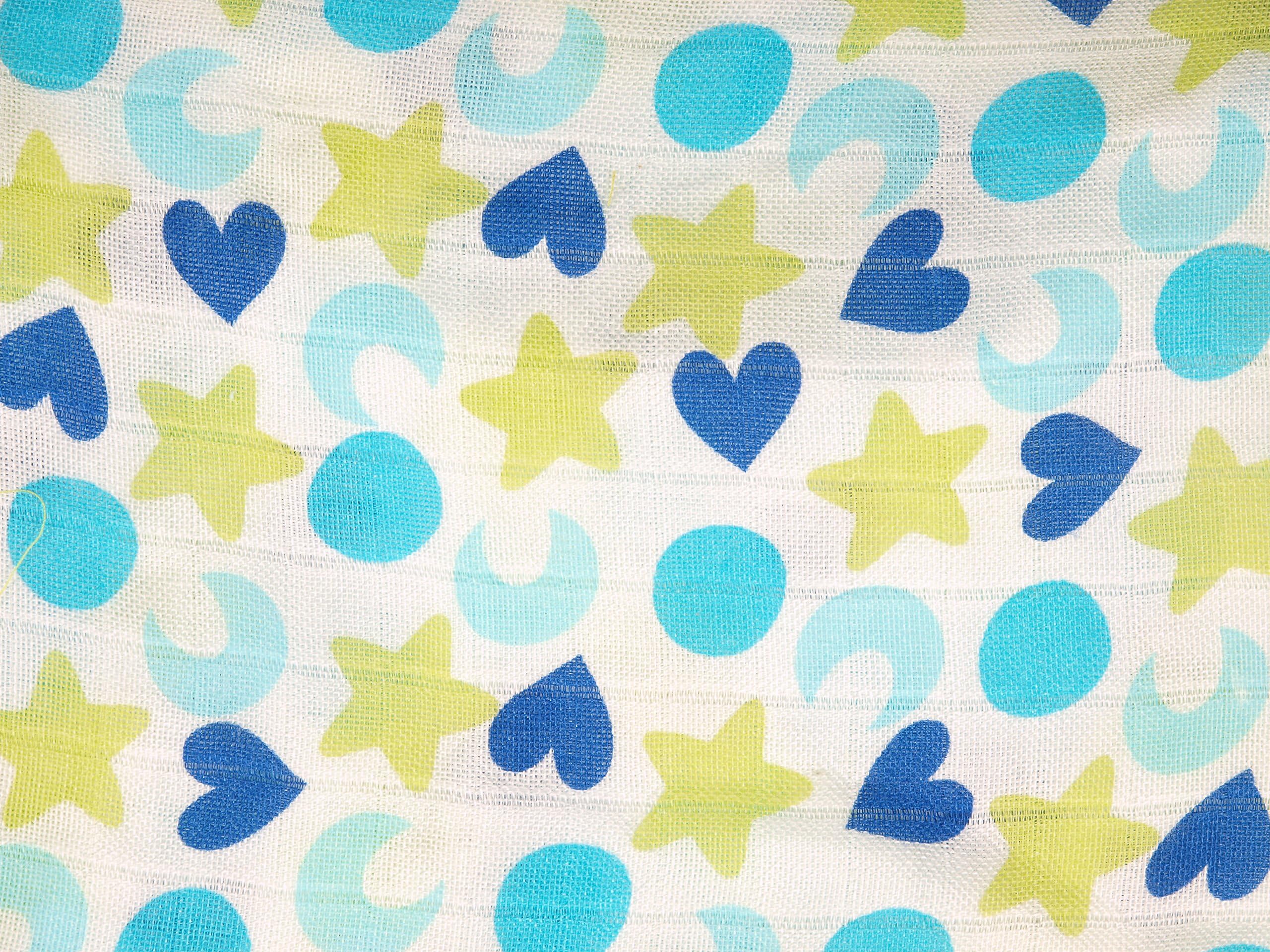 Ti TIN Muselina bebé bambú 120x120 cm – Antiácaros, Suave, Transpirable y Grande – Arrullo multifunción Verano, Lavable y Ligera, diseño Multicolor de Casitas