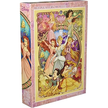 Amazon 500ピース ジグソーパズル ディズニー 美しく咲き誇る乙女 ディズニープリンセス 35x49cm ジグソーパズル おもちゃ