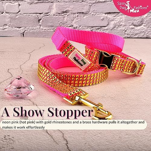 Miniatura 4 de Rhinestone Bling Dog Collars for Large and Giant Dogs, Diamond-like Acrylic Jeweled Custom Pet Collars for Girls and Boys, Small Medium Breeds