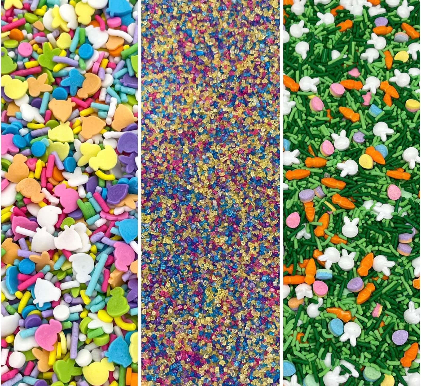 Manvscakes | Easter sprinkle variety pack | Pastel sprinkles | Cookie sprinkle | Baking | Cake decorations | Edible sprinkles