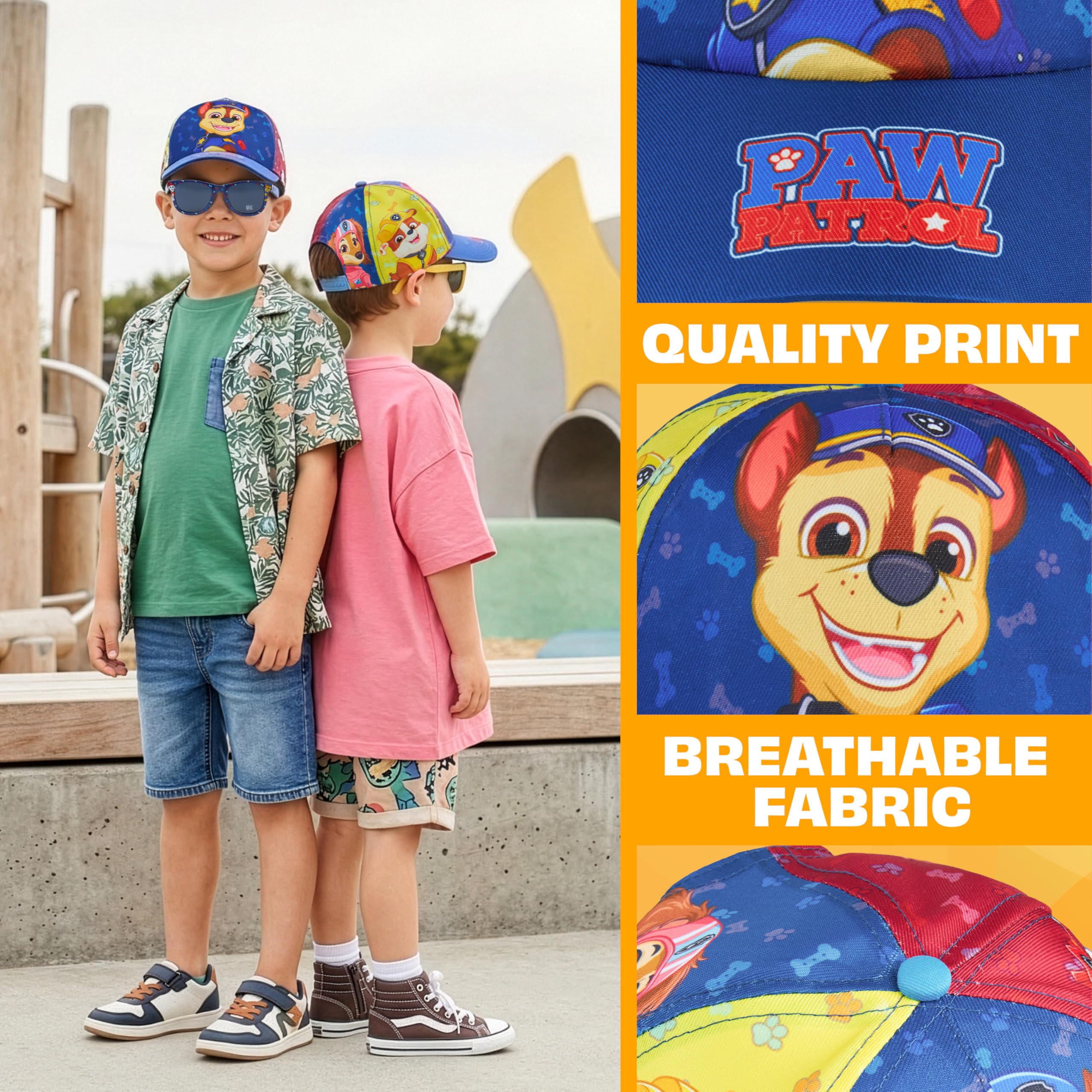 Paw Patrol | Minions Gorra Infantil Ajustable y Gafas de Sol UV 400, Conjunto Verano Niño Accesorios Ligero y Cómodo para Uso Diario