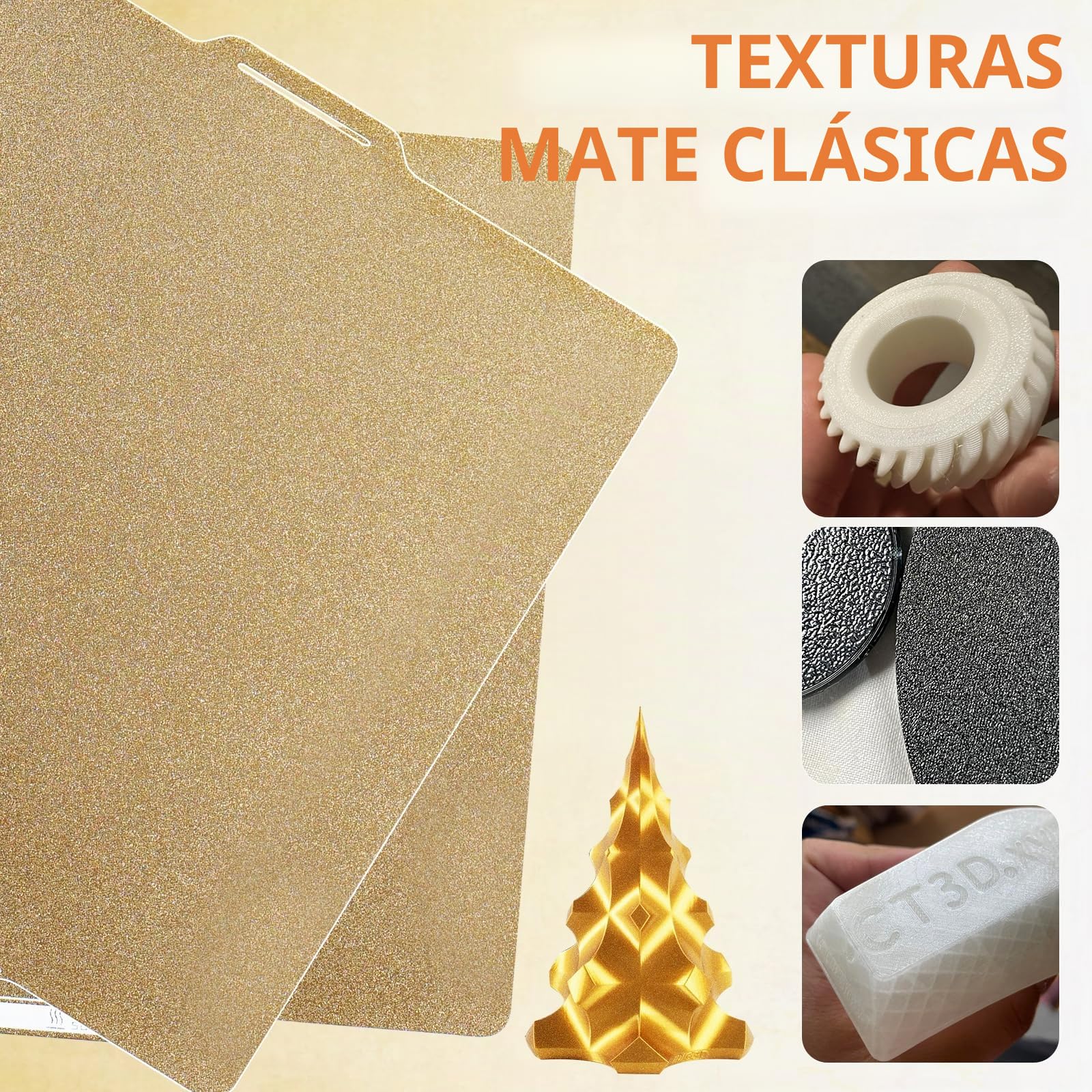 Placa de impresión texturizada PEI de 257x257mm para Bambulab X1 X1C X1E P1P P1S P2S A1, cama de impresión PEI de acero de muelles suave con código QR Placa de construcción PEI para