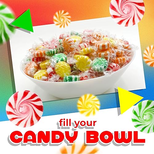 Miniatura 4 de Fruit Starlights - Caramelo duro | Bolsa de 1 libra – Aprox. 75 unidades | Molinillos surtidos con sabor a fruta | Dulces envueltos individualmente