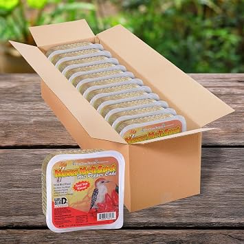 Pine Tree Farms Never Melt Suet Hot Pepper Bird Food 12 Oz (Pack of 12)