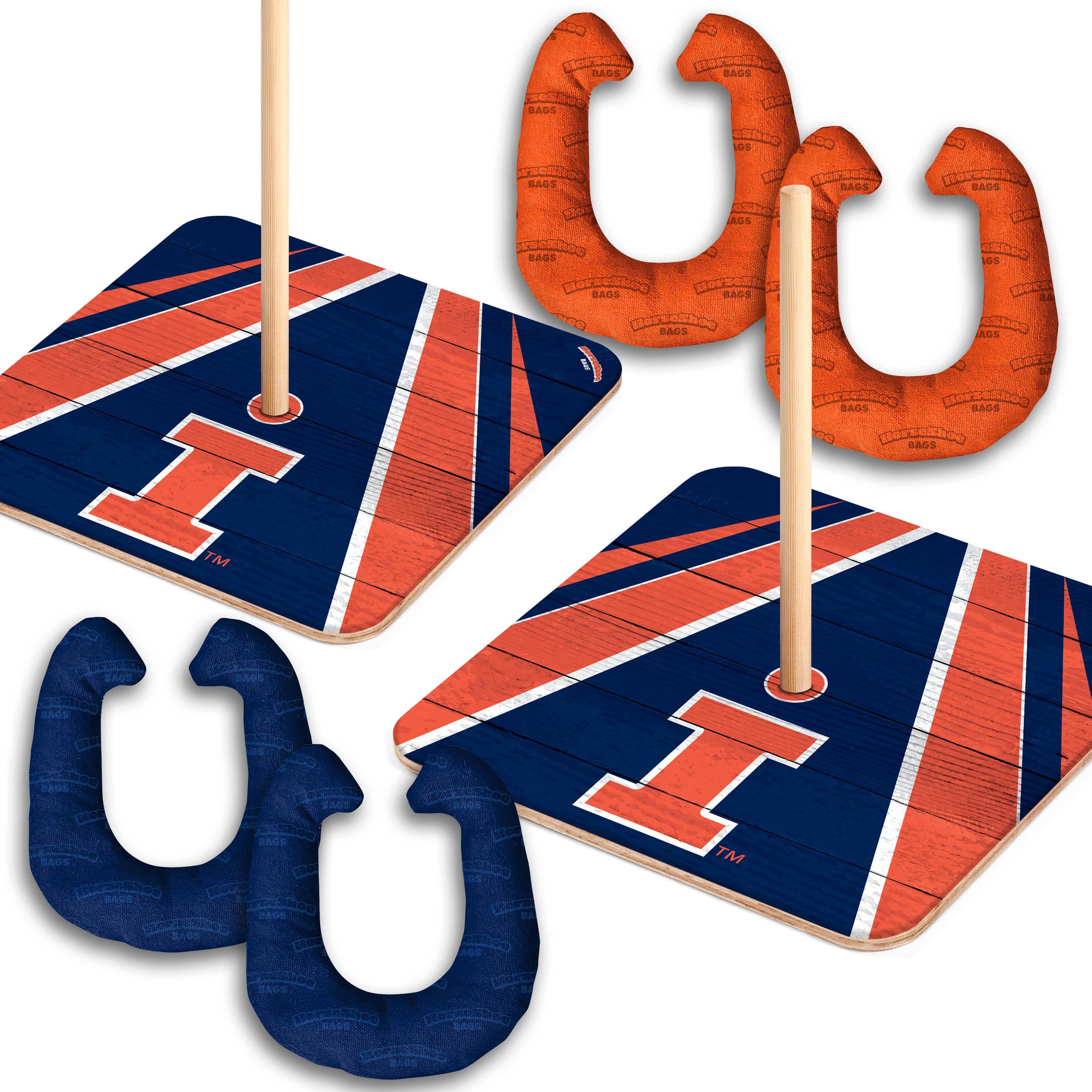 NCAA Illinois Fighting Illini Bolsas de Herradura Resistentes para Evitar Desgaste 8
