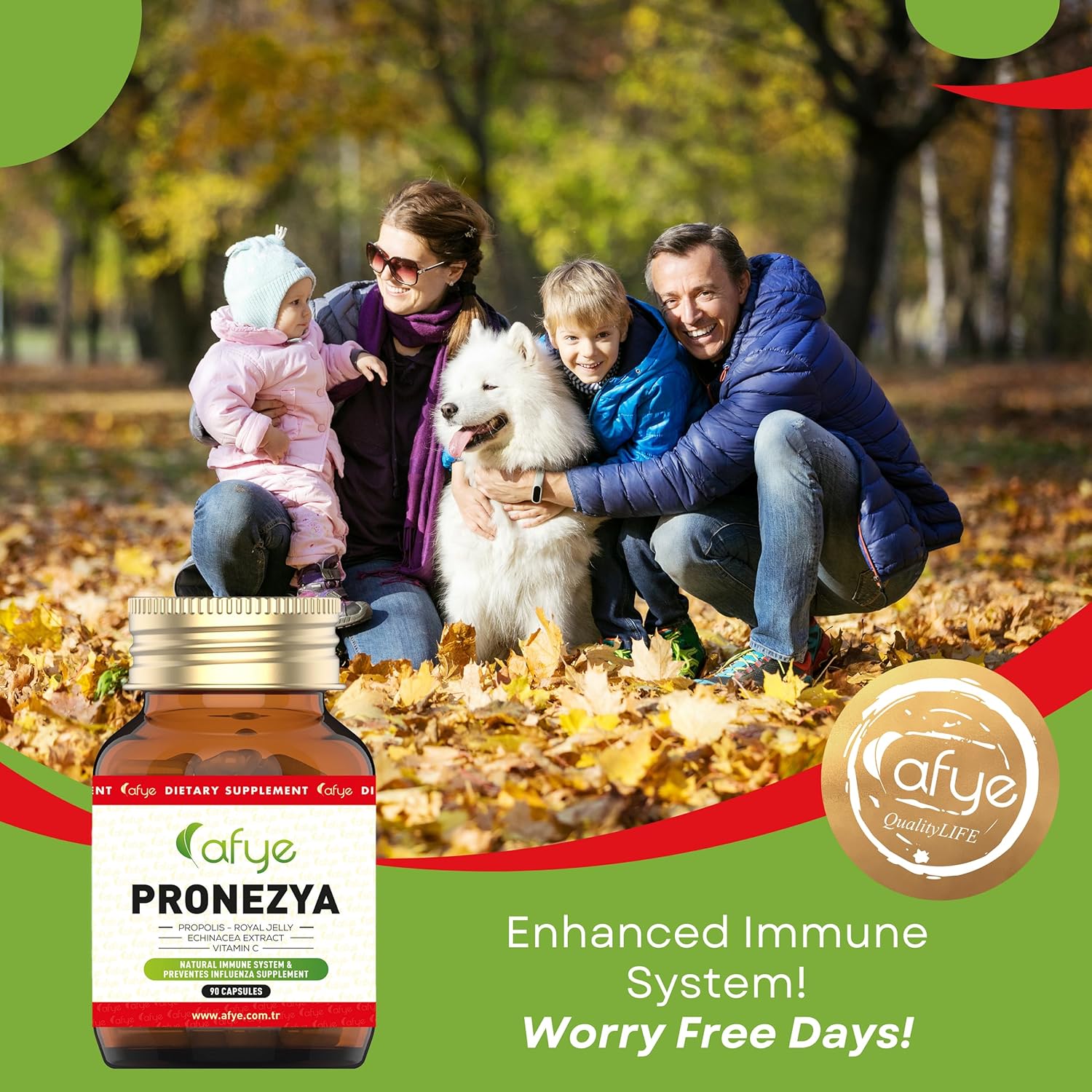 Immune System Support Supplement - Natural Blend of Propolis, Royal Jelly, Echinacea & Vitamin C - Enhances Health Plant-Based 90 Capsules (Pack of 1) - Image 9