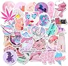 Pink Cute Stickers 50Pcs, Vsco Stickers for Laptop and Water Bottle Decal Aesthetic Trendy Sticker Pack for Teens, Girls, Women Vinyl Stickers