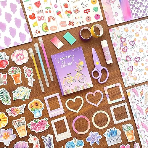 Miniatura 4 de Kit de diario de bricolaje para niñas de 8, 9, 10, 11, 12, 13, 14 años, bonito juego de diario para regalos de cumpleaños para adolescentes, juego