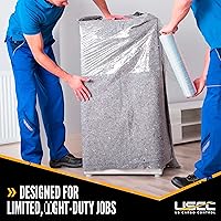 Vista 9 de US Cargo Control Mantas para mudanzas, 80 pulgadas de largo por 72 pulgadas de ancho, hechas con algodón reciclado, mantas de un solo uso