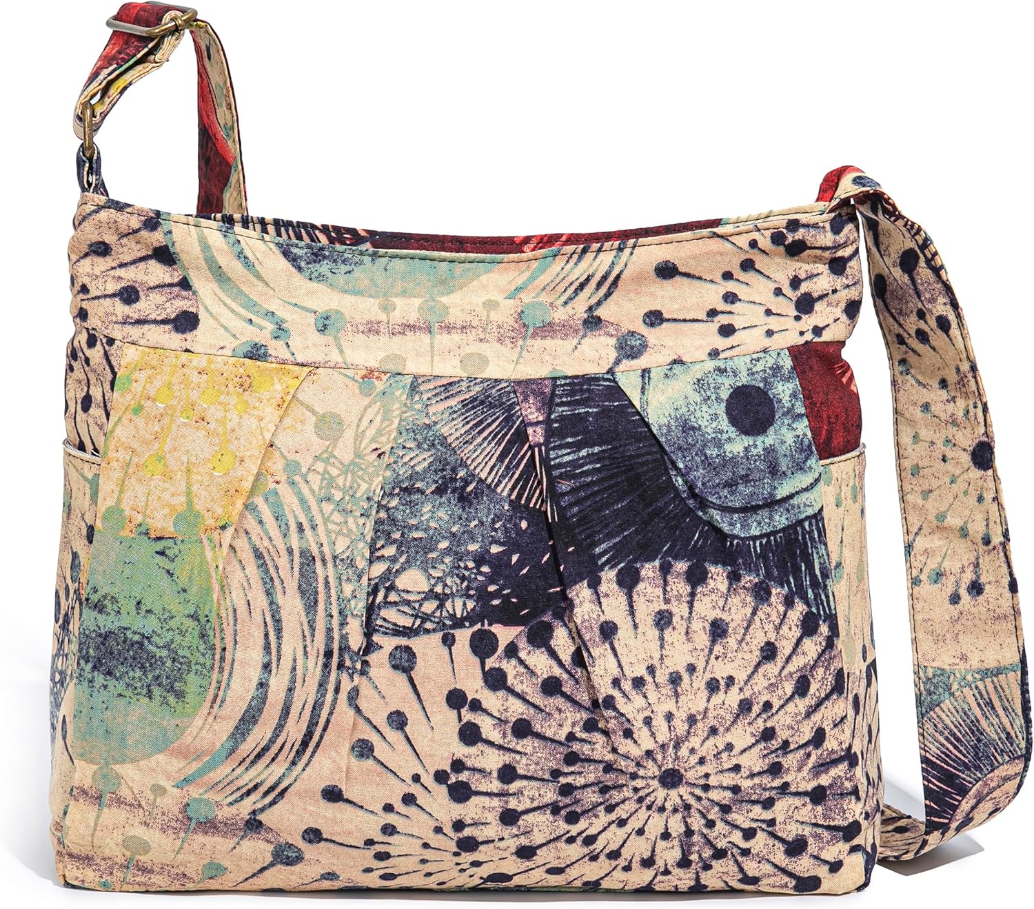 OPQRSTU Retro Hippie Hobo Bohemian Lightweight Large Capacity Shoulder Bag Boho Crossbody Handbags