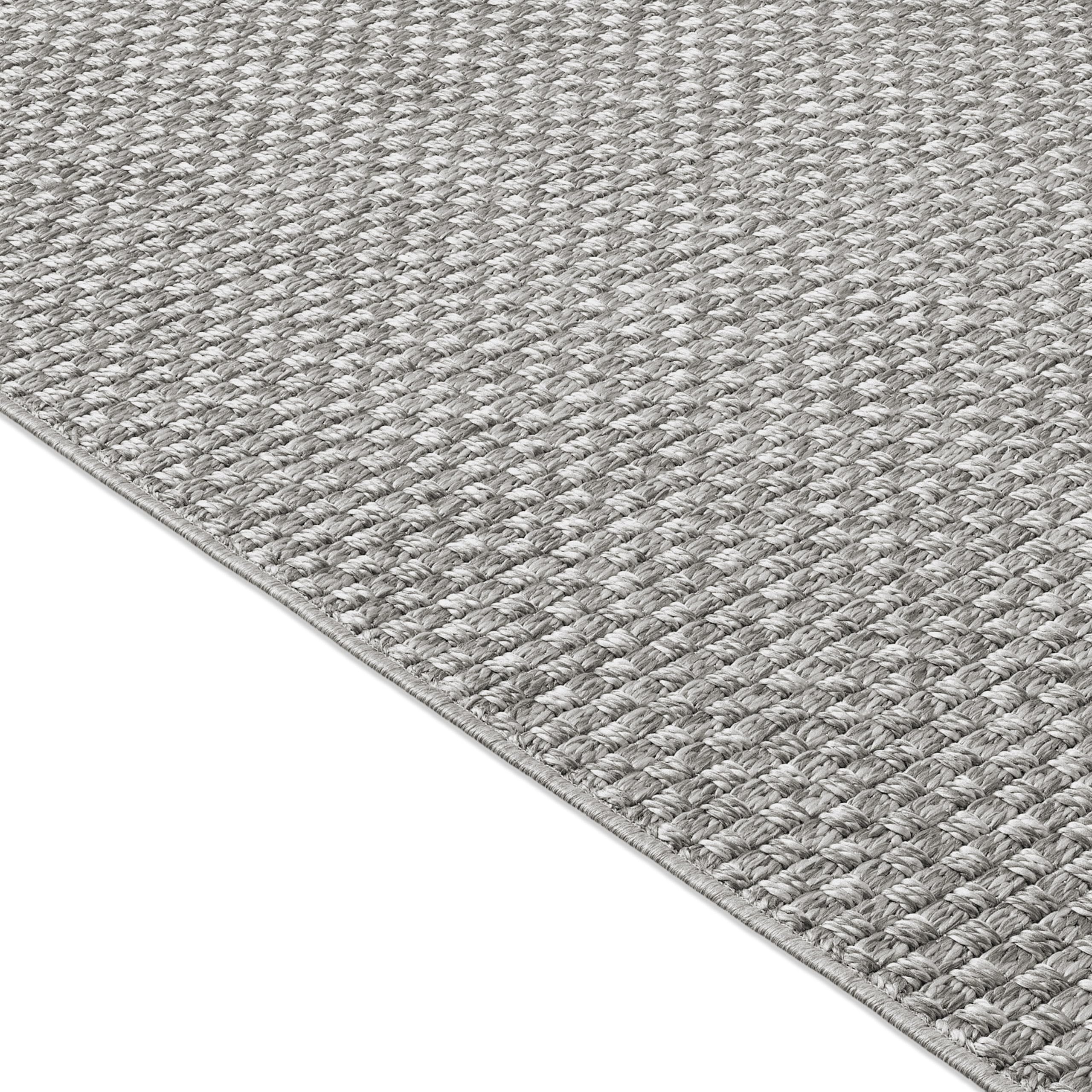 Teppich-Traum Outdoor Teppich Flachgewebe Grau 240x340 cm