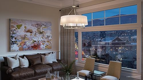 Miniatura 3 de Urban Ambiance Candelabro Cosmopolitan de lujo, tamaño grande 22.375 pulgadas de alto x 24 pulgadas de ancho, con elementos de estilo de transición,