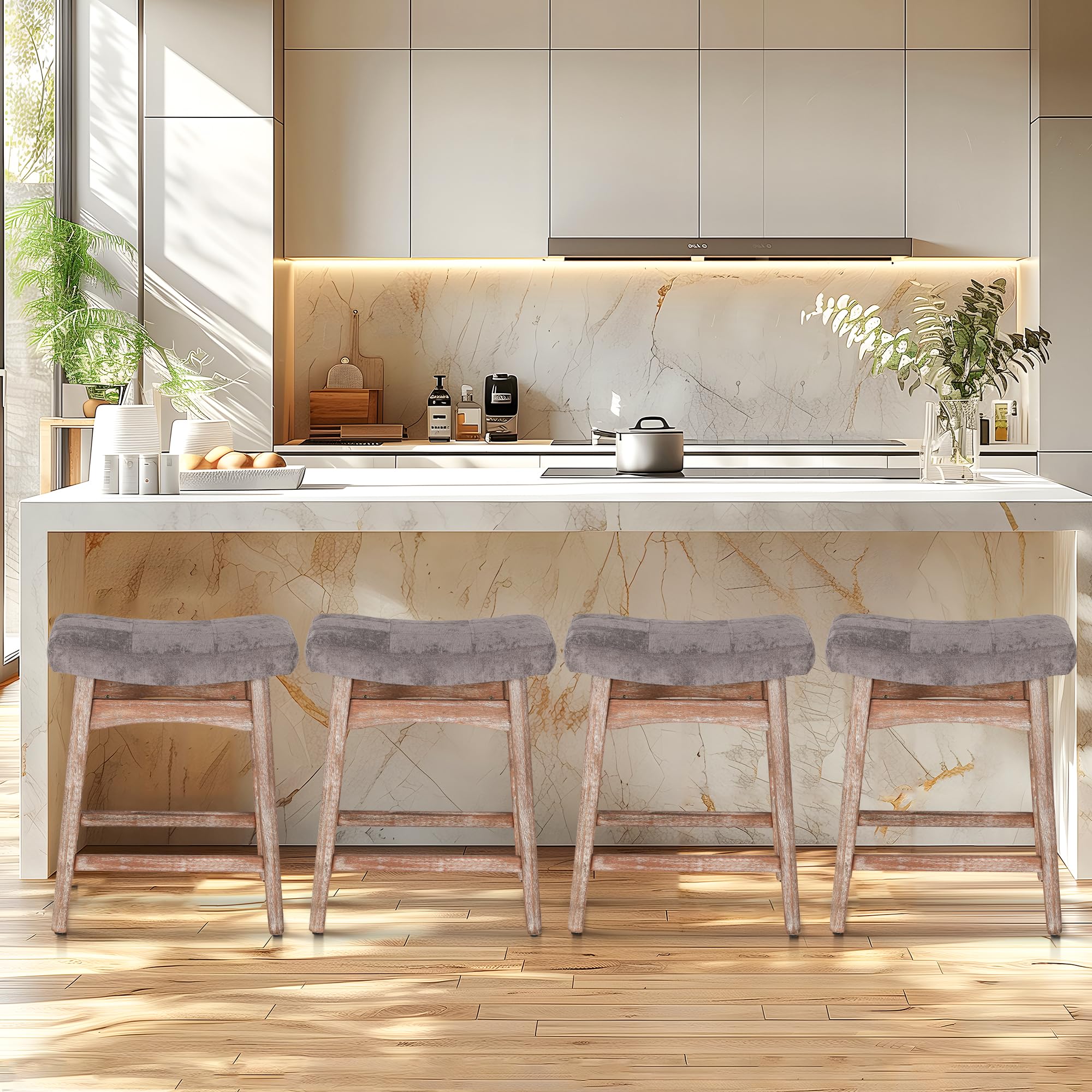 RNKSFX Bar Stools Set Of For Kitchen Counter Island Counter