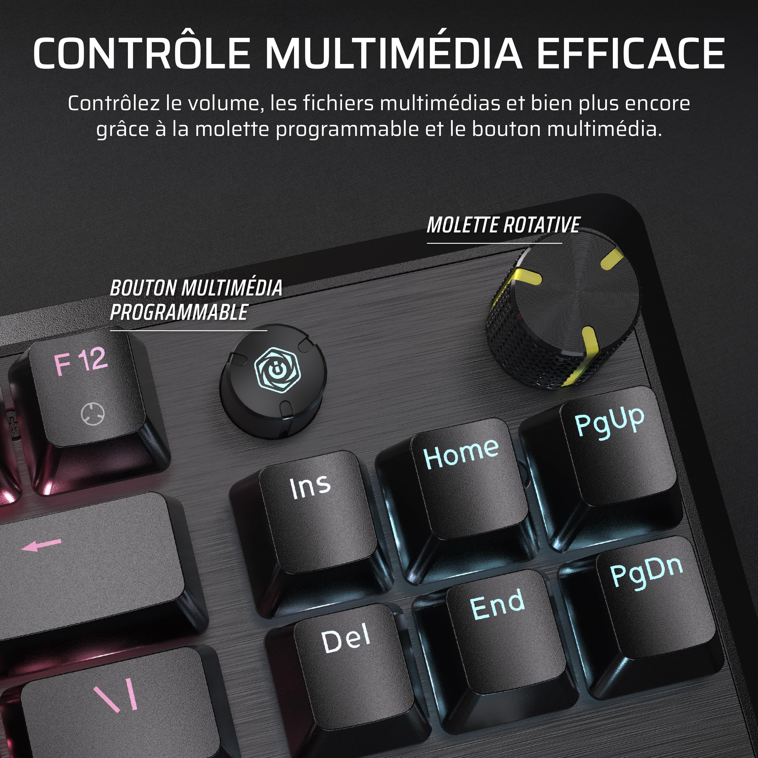 Corsair K70 Core TKL RGB Clavier de Jeu Mécanique sans Clé – Interrupteurs Linéaires MLX Red v2 Pré-Lubrifiés – Double Couche d'Atténuation du Son – Capuchons de Clé en ABS – AZERTY FR – Noir