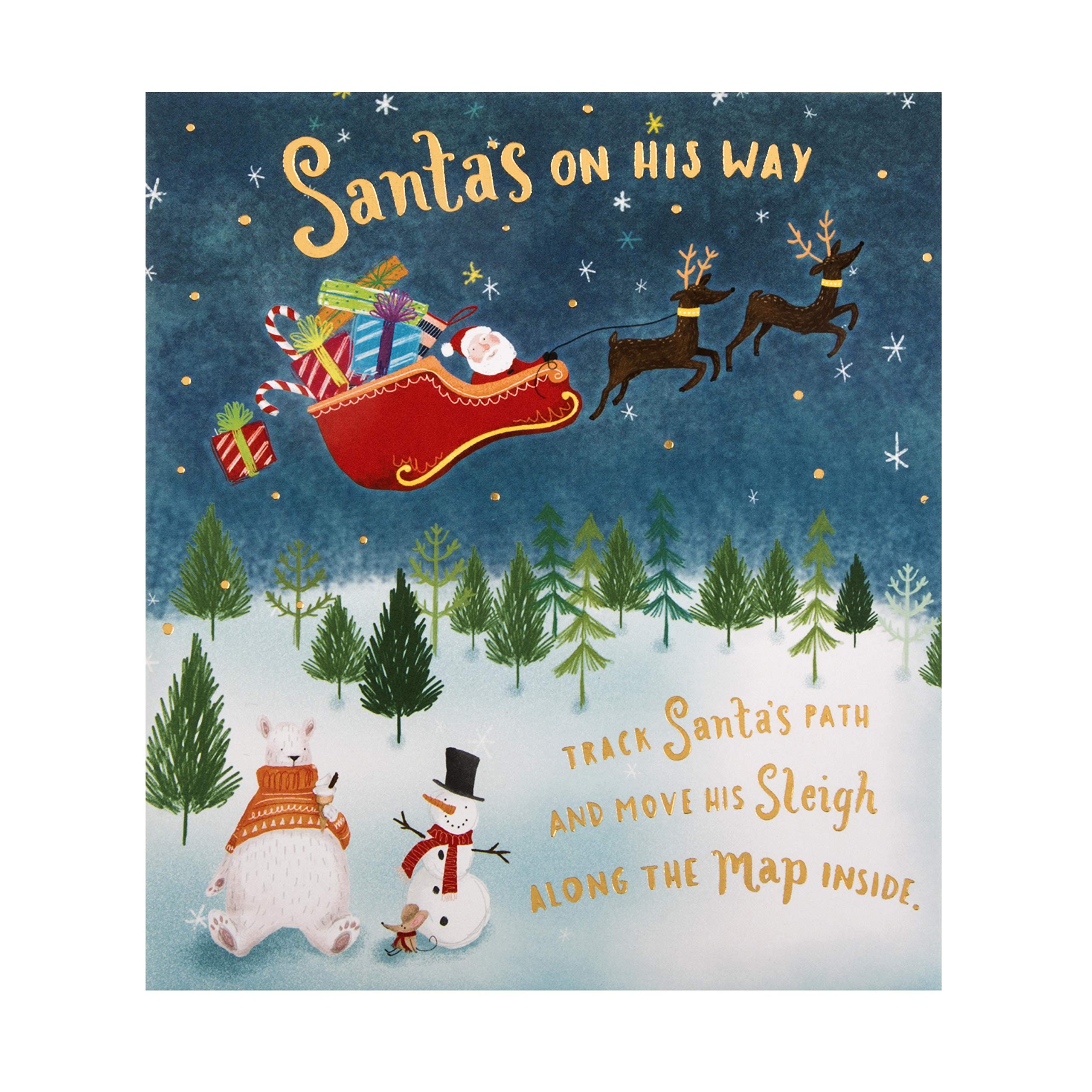 Buy Christmas Countdown Card From Hallmark - Track Santa's Path ...
