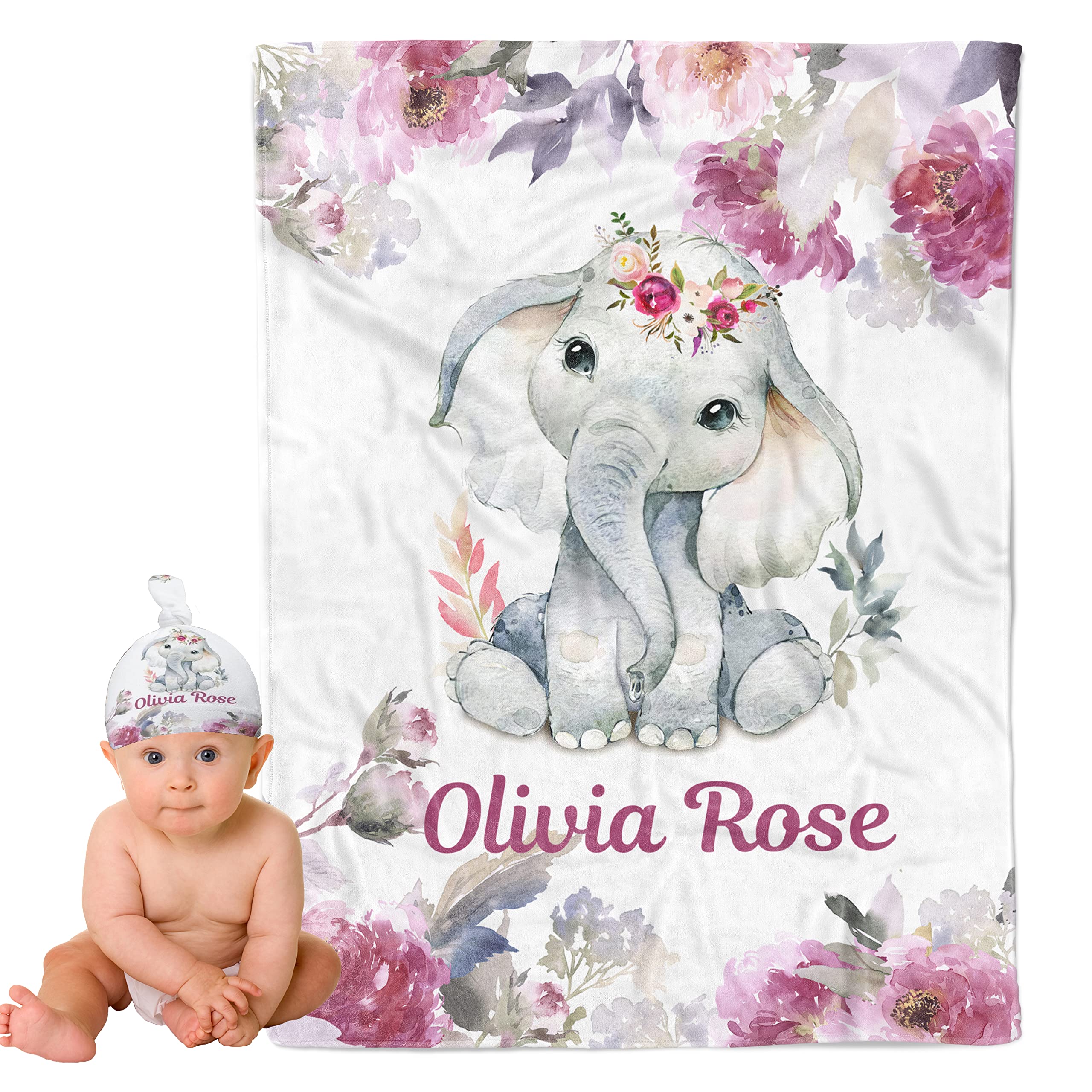Capmome Personalized Baby Blankets for Boys Girls Personalized Baby Gifts Custom Baby Blankets for Girls Boys Personalized Items Custom Name Blanket
