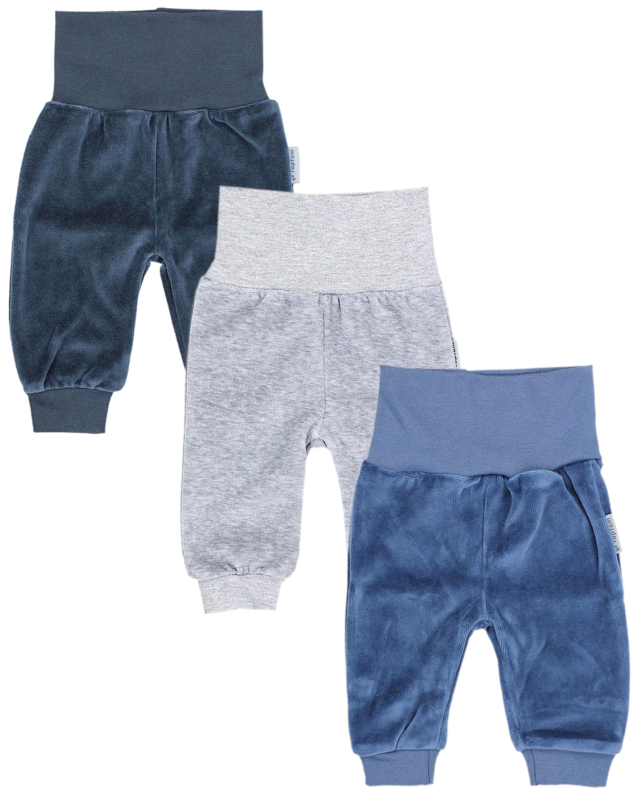 TupTam Pantaloni Bambino Invernali 3 Pezzi – Pantaloni Tuta Bambino in Cotone Morbido con Polsini